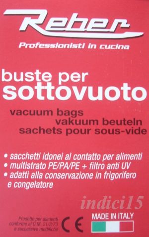 Sacchetti sottovuoto Reber